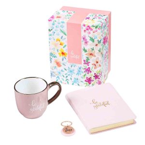 Be Grateful Women Gift Set (Journal / Mug / Keyring Boxed Set)