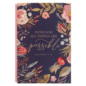 With God All Things Are Possible (Quarter-Bound Hardcover Journal)
