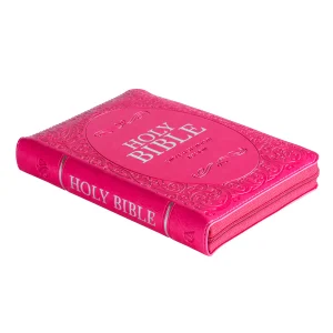ESV Pink Faux Leather Compact Bible With Zip - Image 2