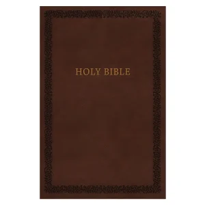 NIV Brown Faux Leather Holy Bible Soft Touch Edition Bible Comfort Print