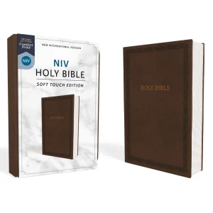 NIV Brown Faux Leather Holy Bible Soft Touch Edition Bible Comfort Print - Image 2