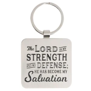 The Lord Is My Strength Metal Key Ring - Image 2