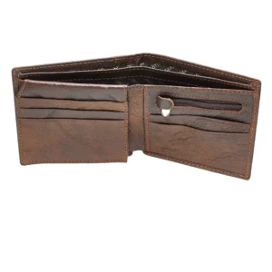Be Strong And Courageous Brown (Genuine Leather Wallet) - Image 3