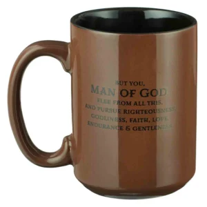 Man Of God Ceramic Mug - 1 Timothy 6:11 - Image 2