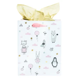 Blessings For A Baby Girl Medium Gift Bag With Gift Tag - Image 3