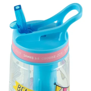 Dream, Choose Joy Plastic Water Bottle - James 1:2 - Image 3