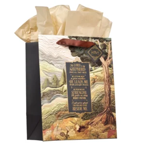 The Lord Is My Shepherd Portrait Gift Bag with Gift Tag - Image 2