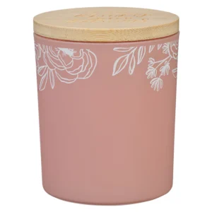 Strength and Dignity Grapefruit Grove Scented Candle with Bamboo Lid - Image 2