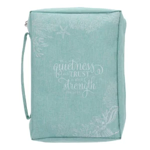 In Quietness And Trust Is Your Strength Polyester Bible Bag
